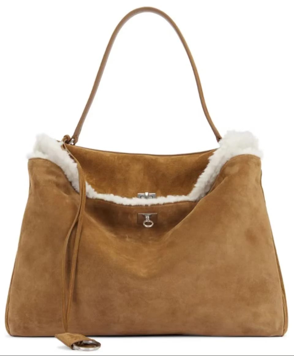Balenciaga Rodeo Handbag Medium Noce/White 縮圖 4