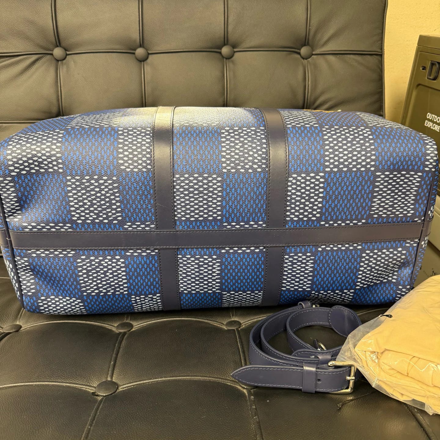 Louis Vuitton Keepall Bandoulière 50 Damier Rush（2024 春夏） 縮圖 5