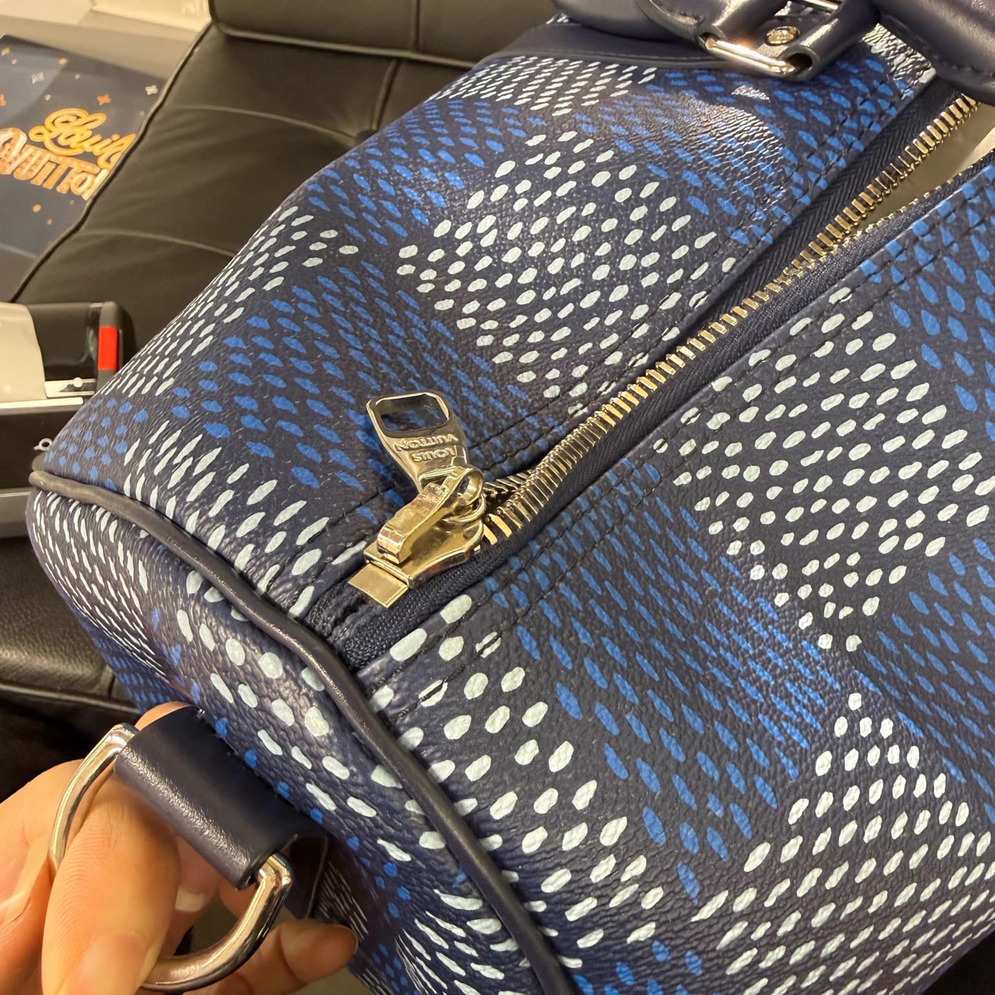 Louis Vuitton Keepall Bandoulière 50 Damier Rush（2024 春夏） 縮圖 7