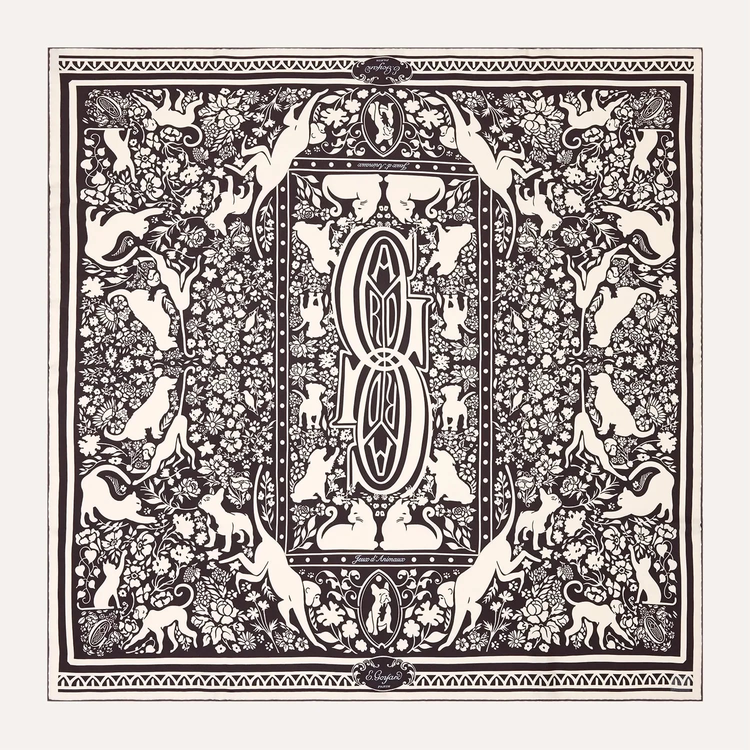 Goyard Jeux d'Animaux scarf 縮圖 1