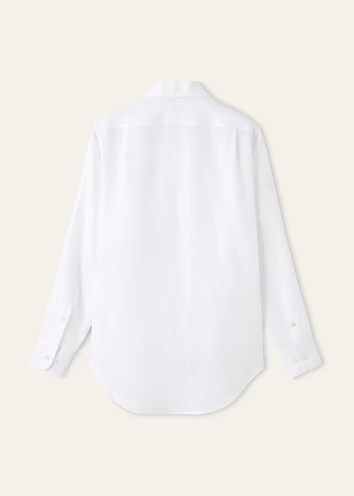 Loro Piana André 光學白亞麻恤衫 縮圖 1