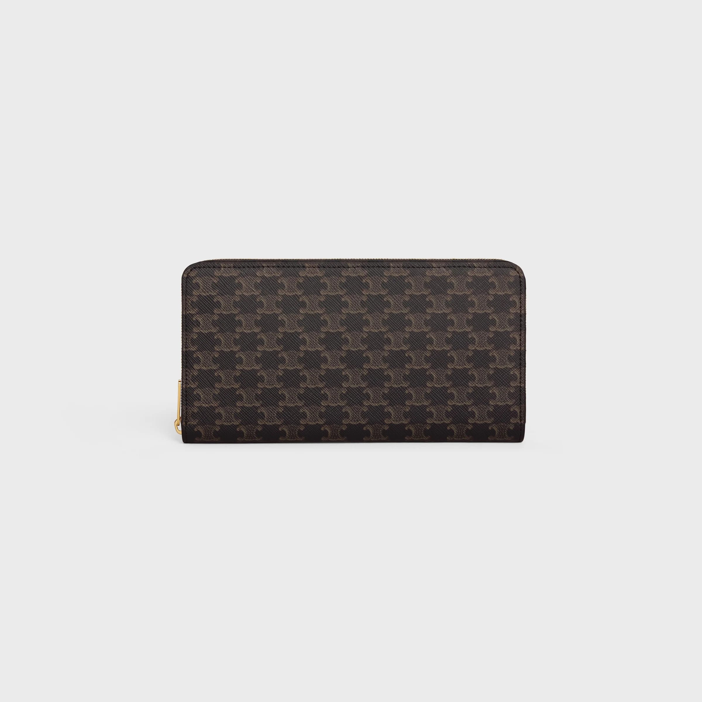 CELINE Large zipped wallet IN Triomphe Canvas 縮圖 1