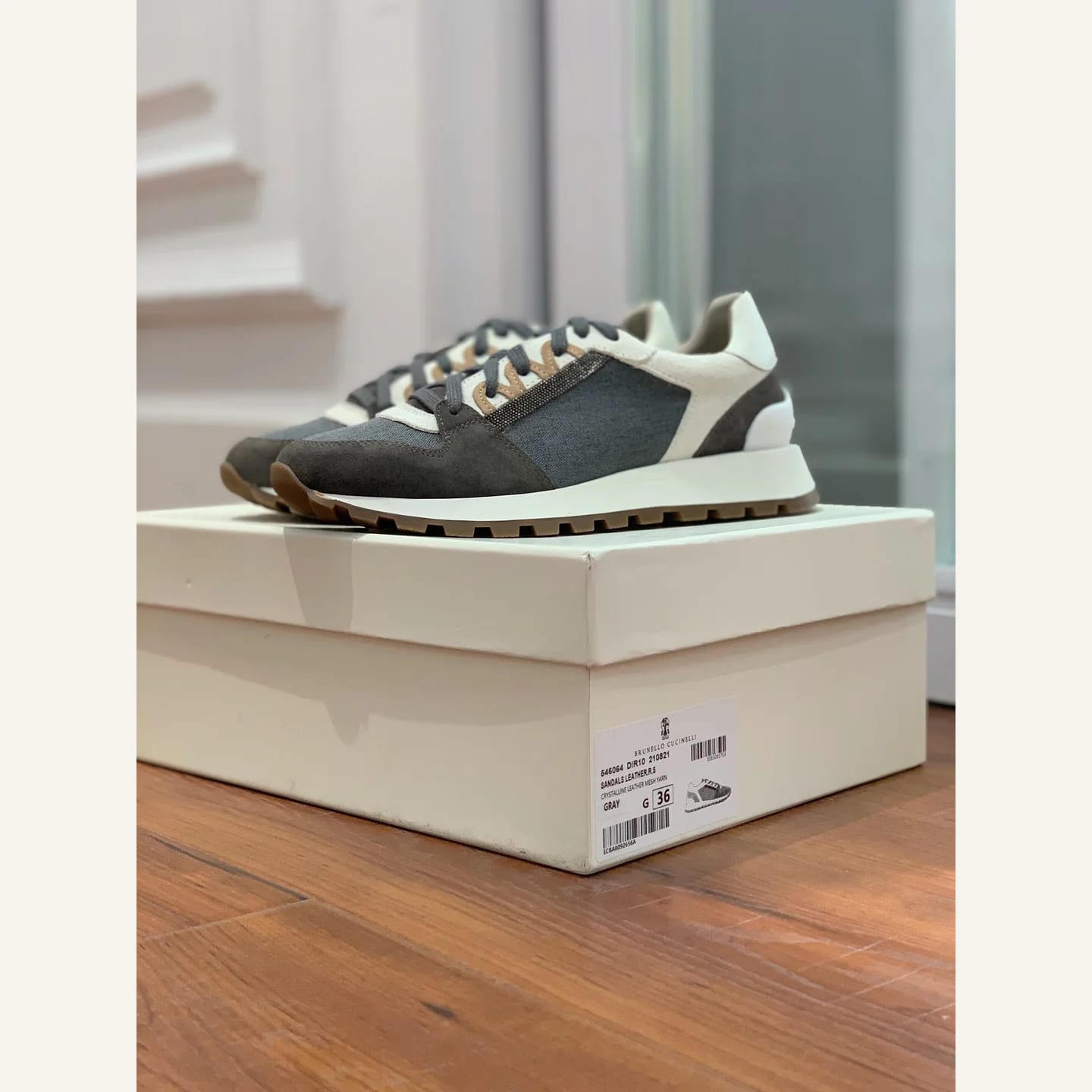 Brunello Cucinelli Monili-chain Sneaker 縮圖 3