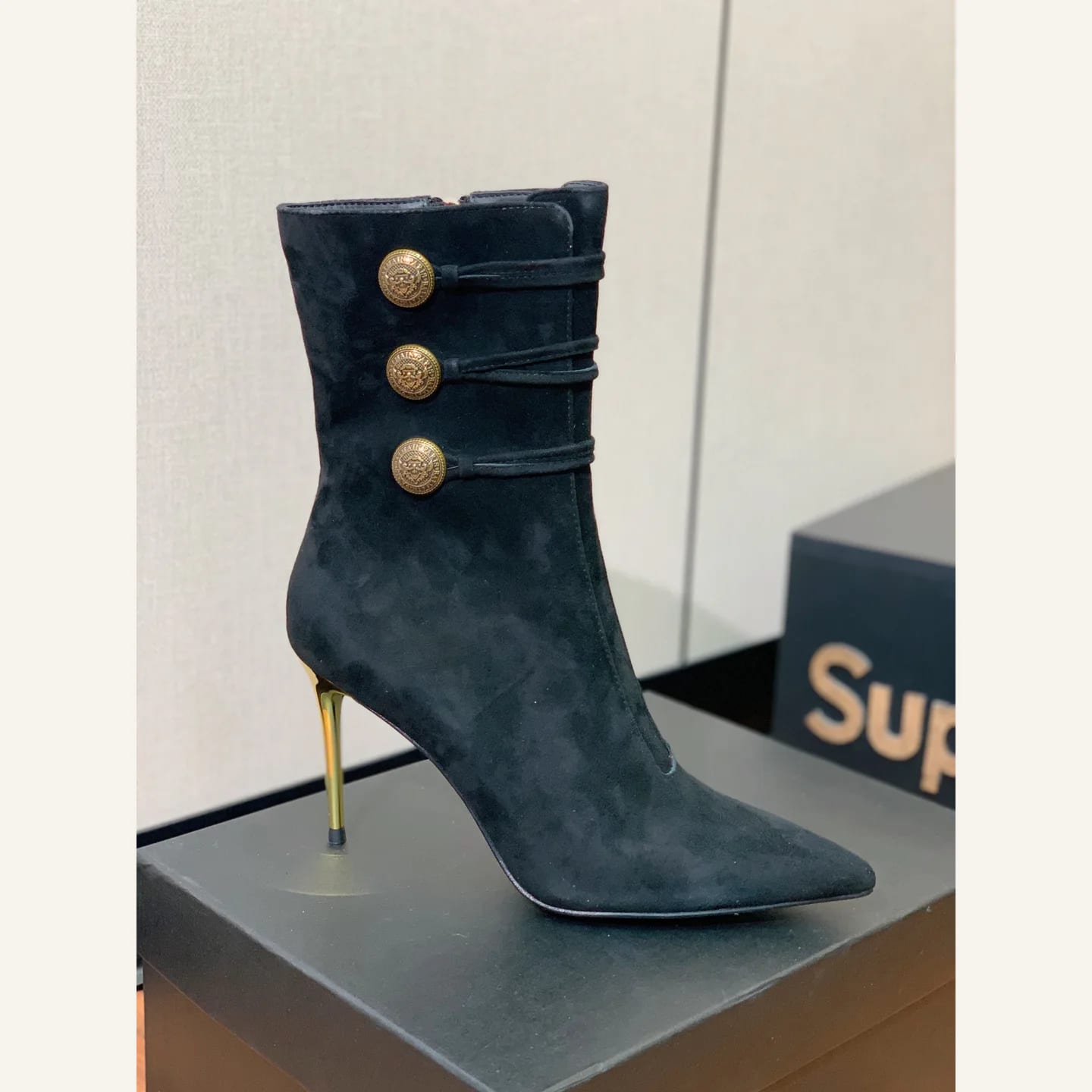 Balmain Buckle Ankle Boot 縮圖 3