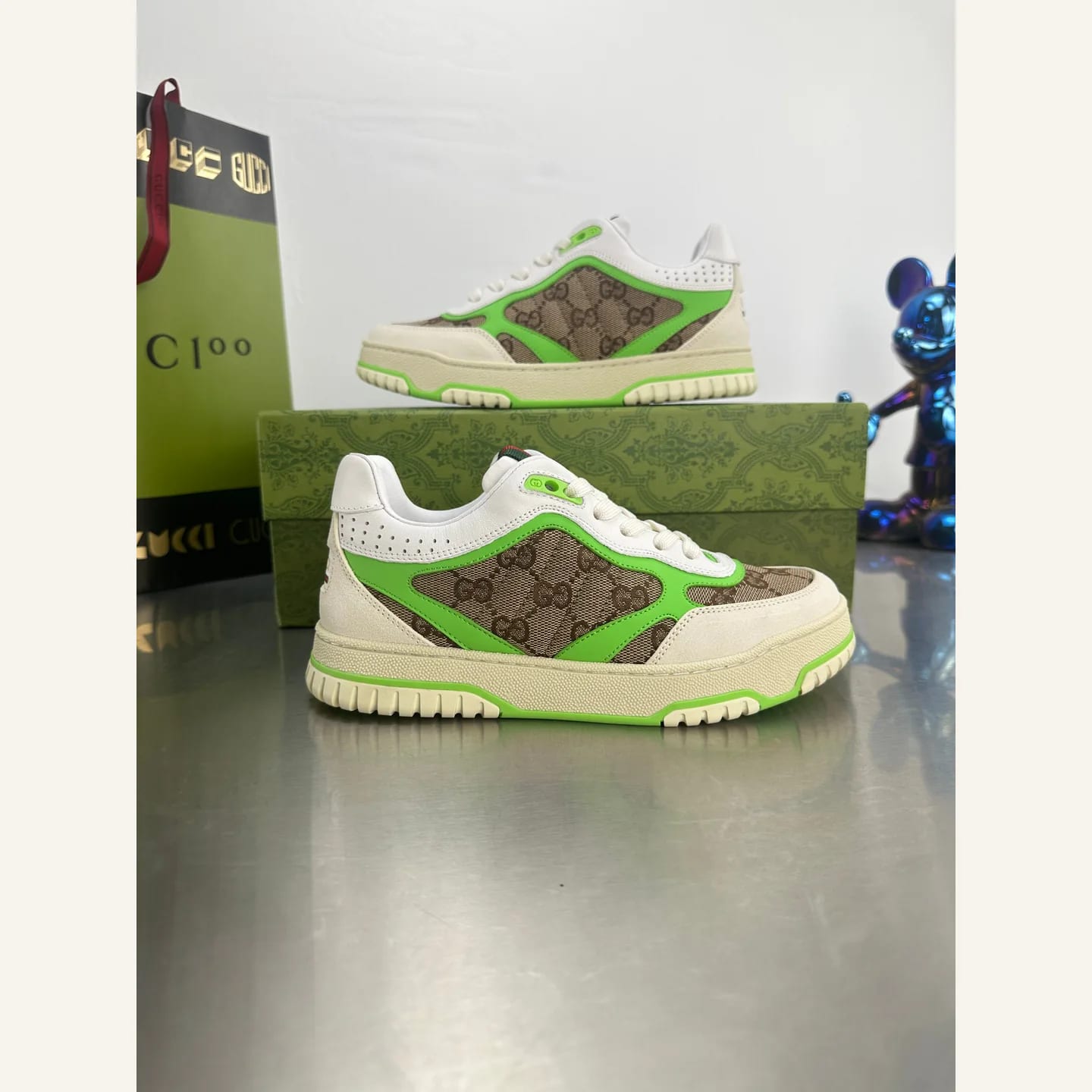 Gucci Distressed Basketball Sneaker 縮圖 3