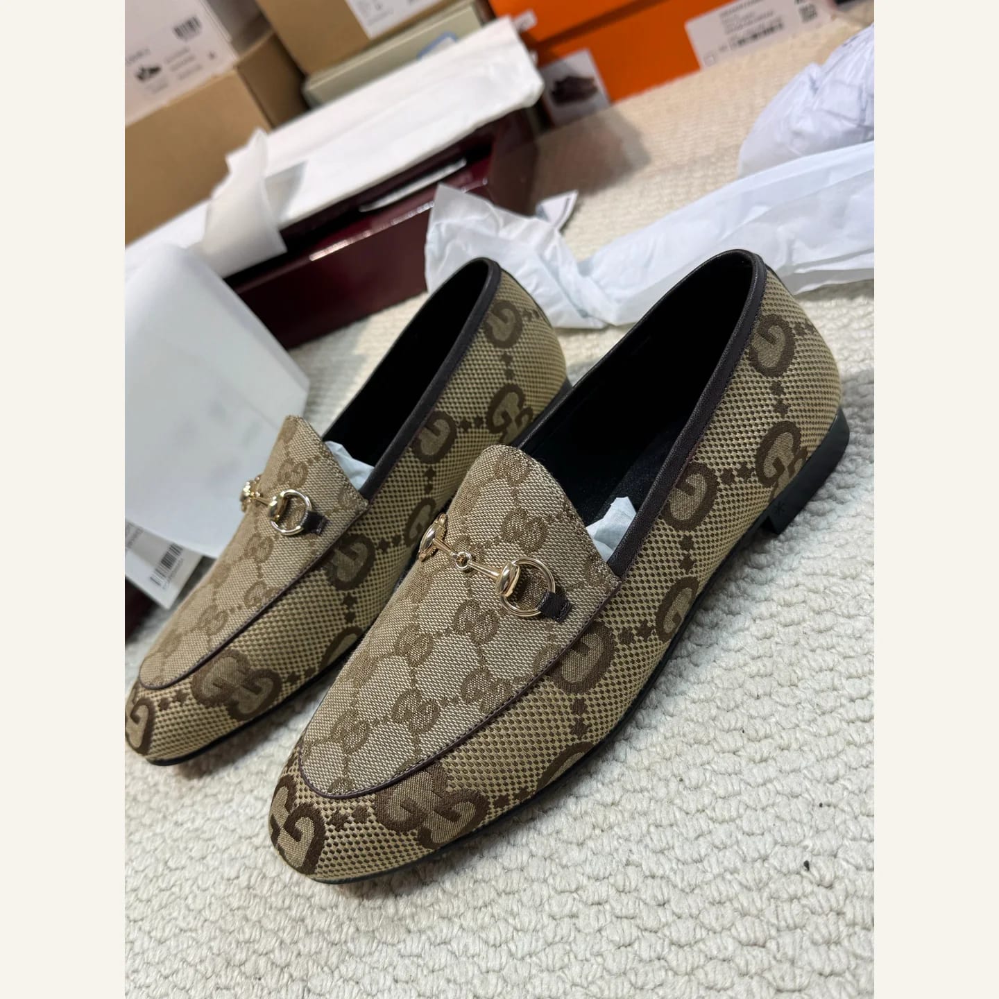 Gucci GG Supreme Horsebit Loafer 縮圖 1