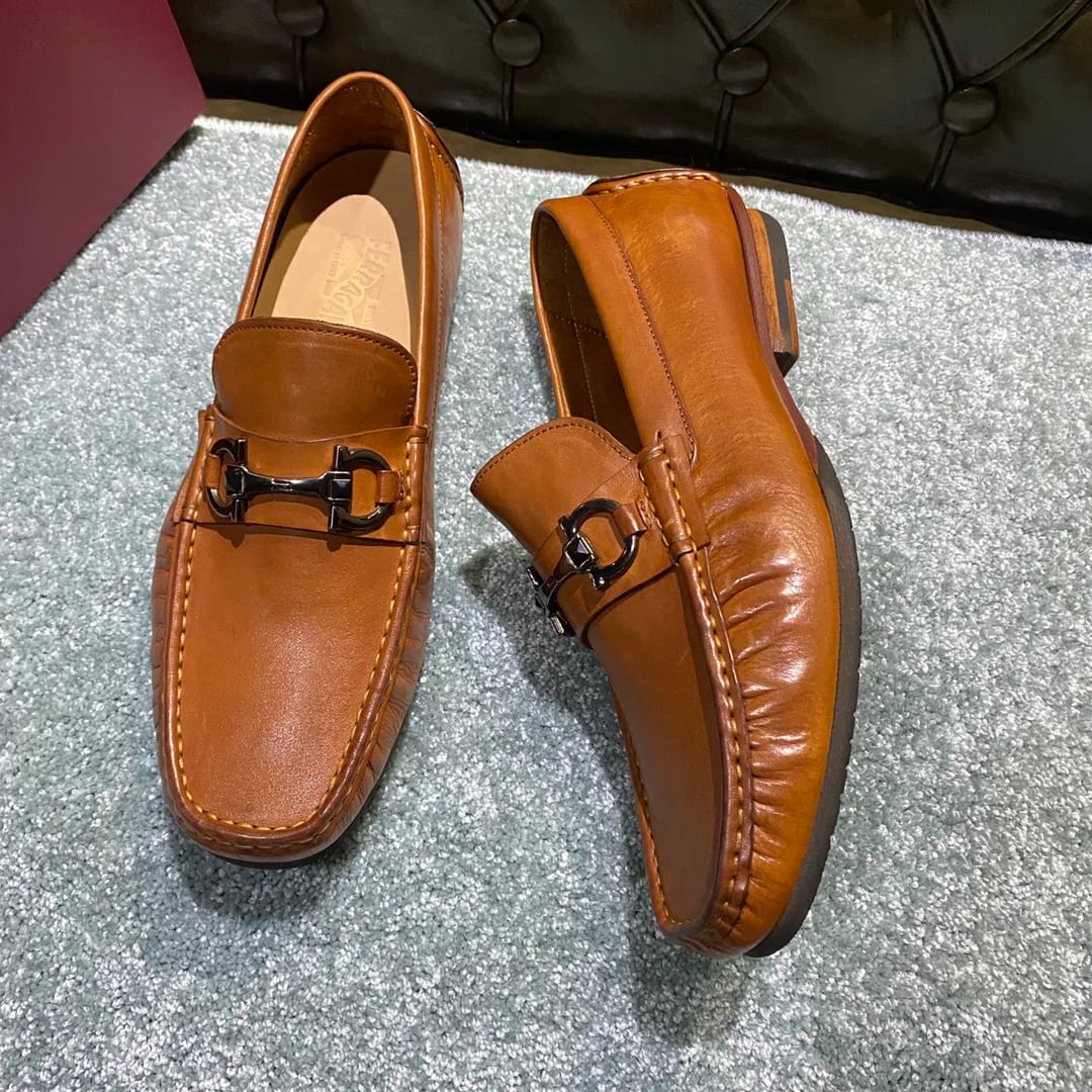Ferragamo Washed-leather Loafer 縮圖 4