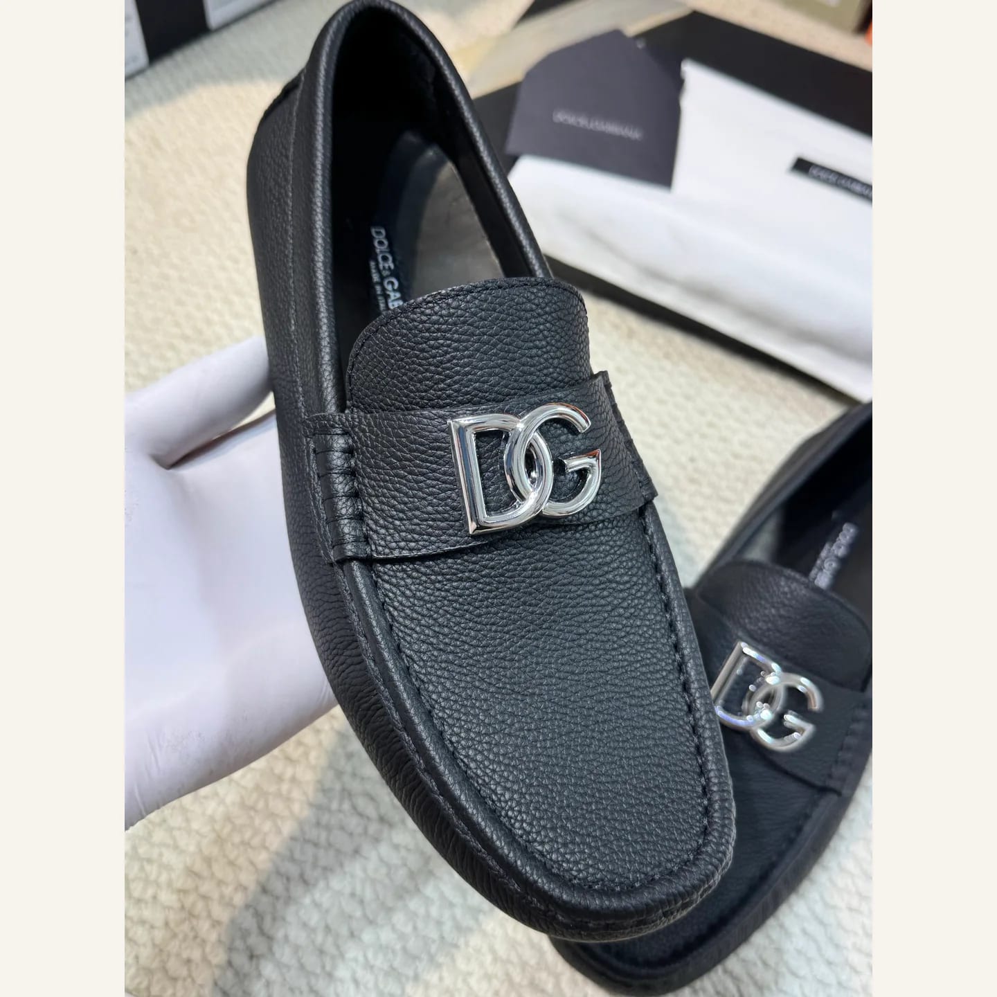 Dolce & Gabbana DG-logo Driving Loafer 縮圖 3