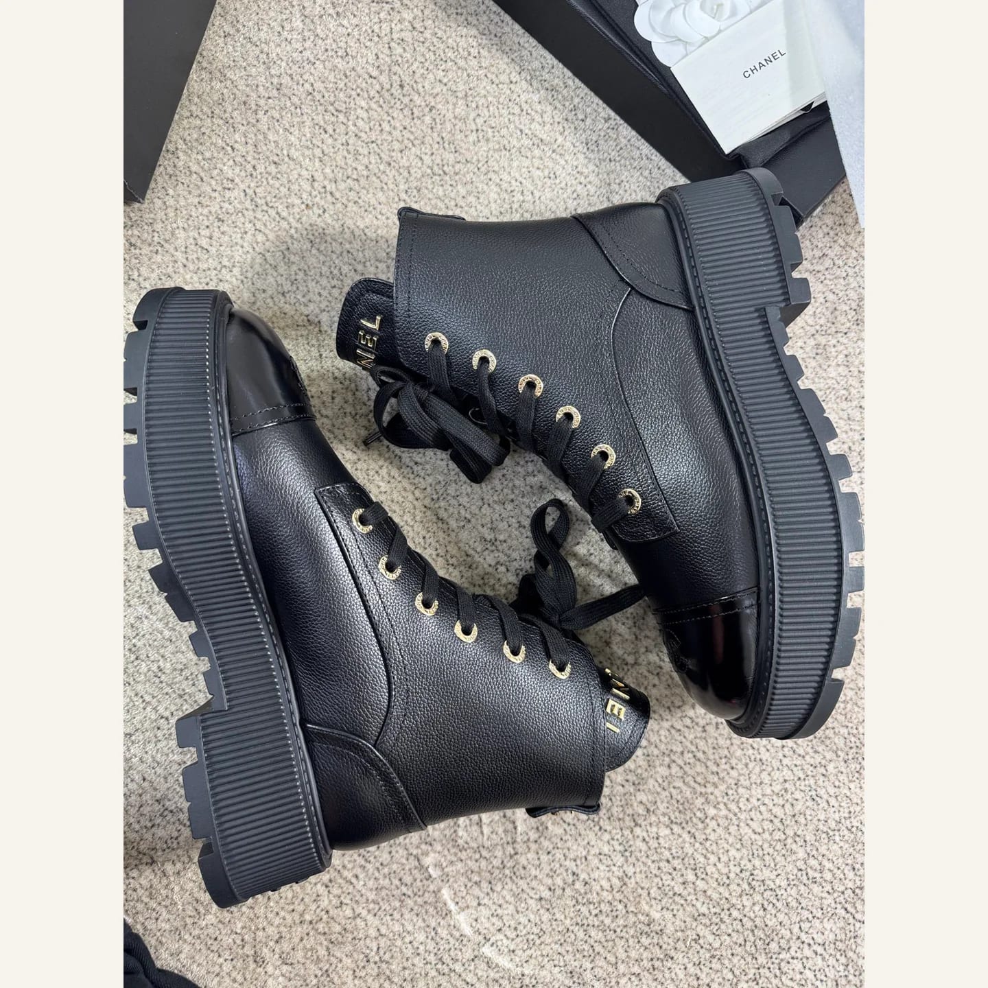 CHANEL CC Lace-up Ankle Boot 縮圖 4