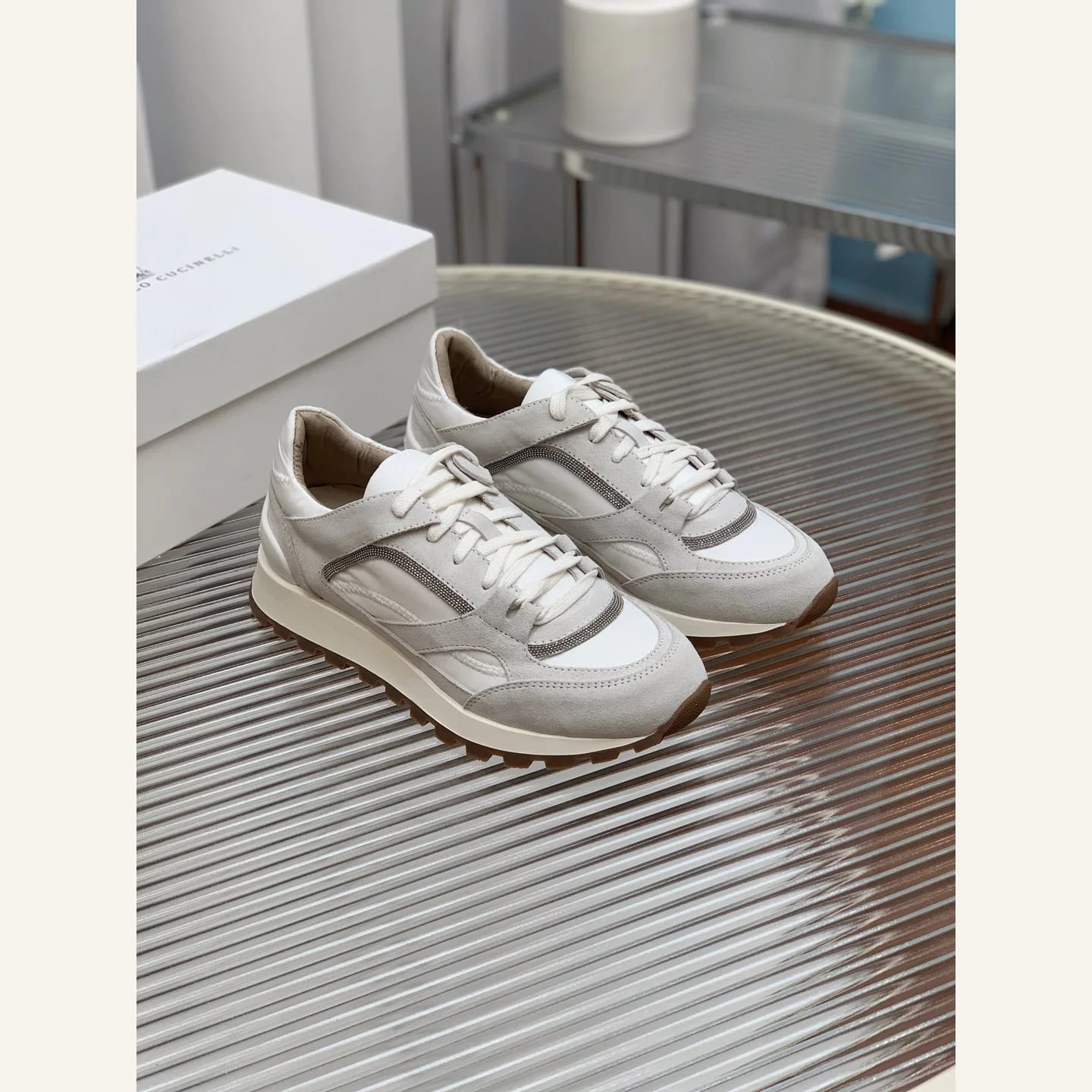 Brunello Cucinelli Monili-chain Sneaker 縮圖 2