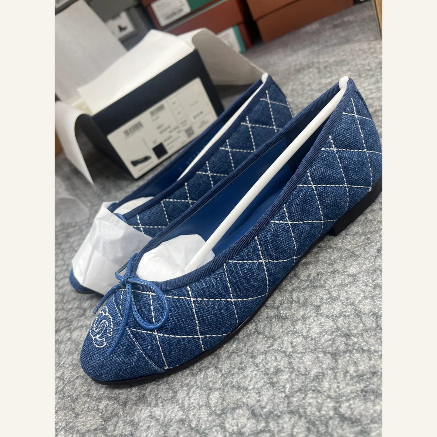 CHANEL Quilted CC Ballerina 縮圖 1