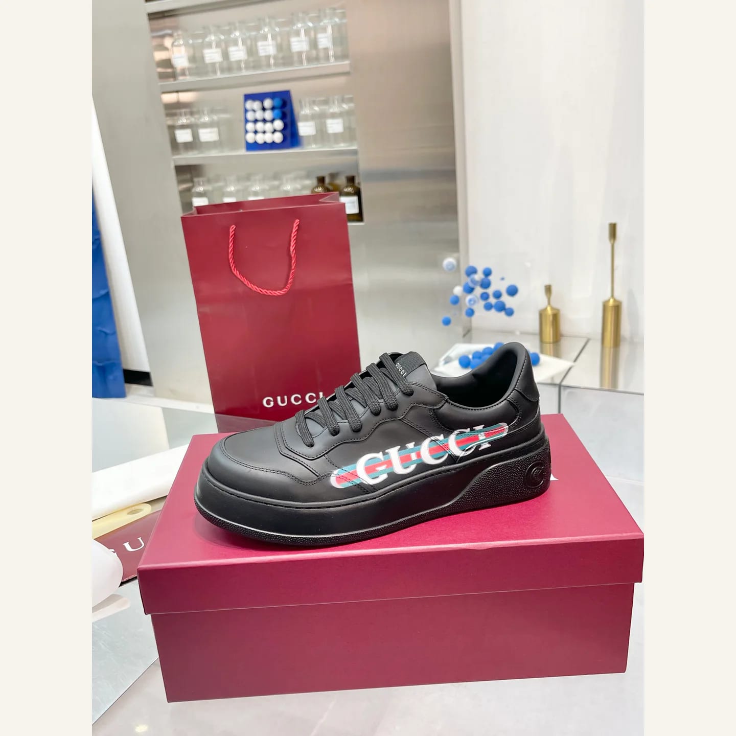 Gucci Logo Platform Sneaker 縮圖 1