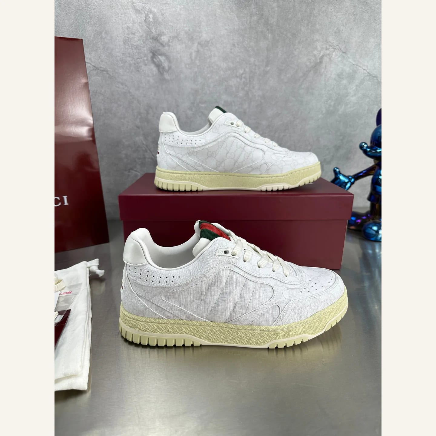 Gucci Distressed Basketball Sneaker 縮圖 4