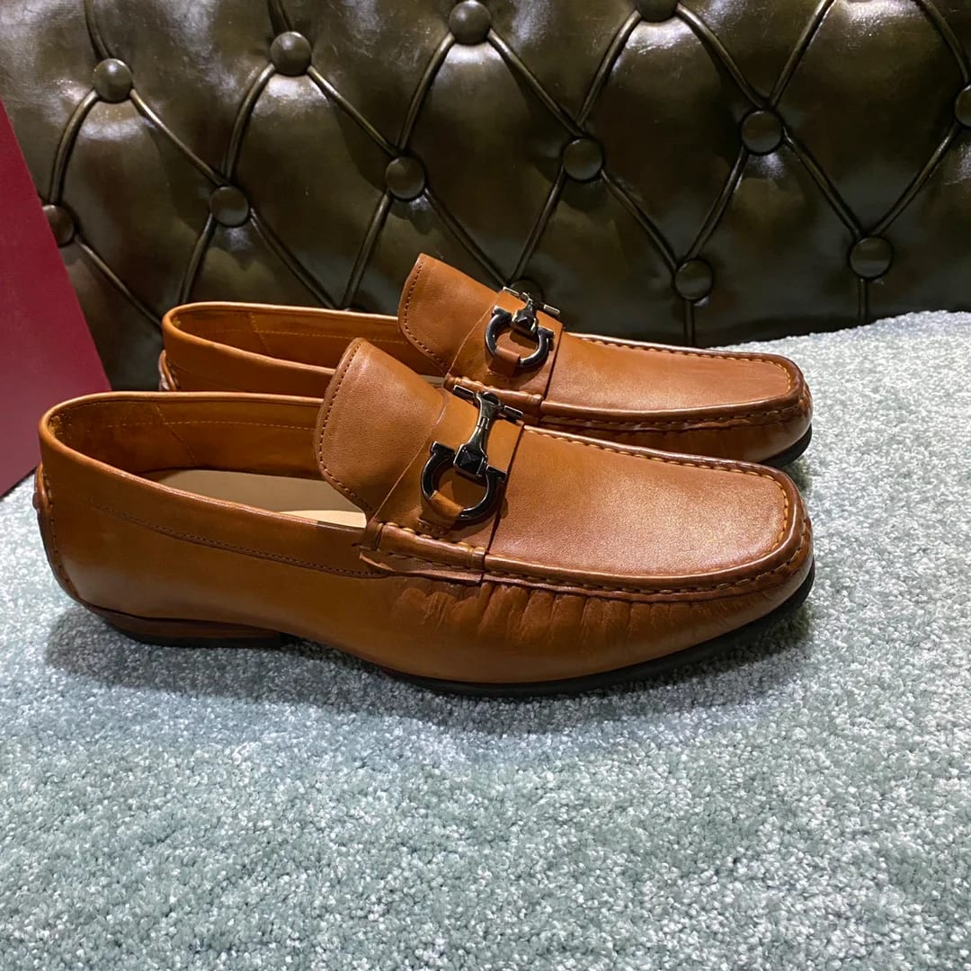 Ferragamo Washed-leather Loafer 縮圖 3