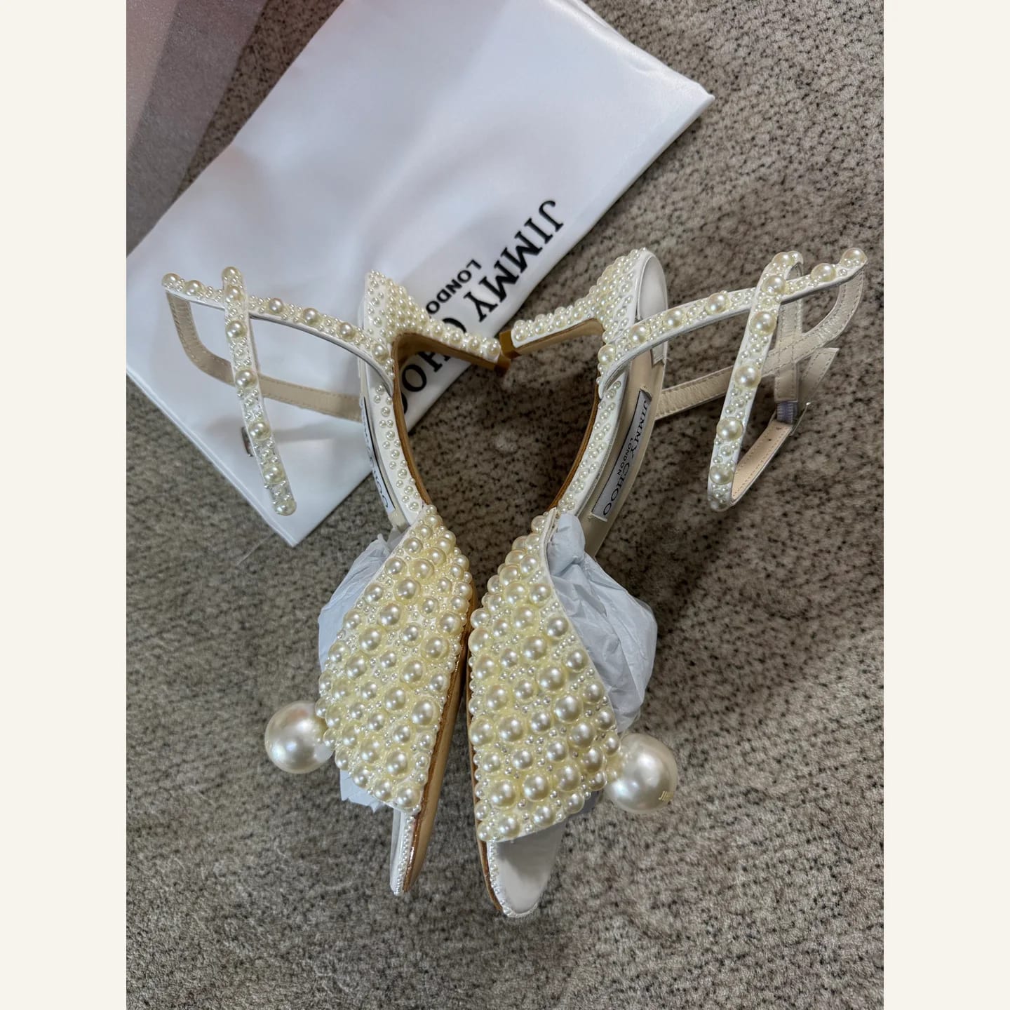 Jimmy Choo Pearl-embellished Sandal 縮圖 3