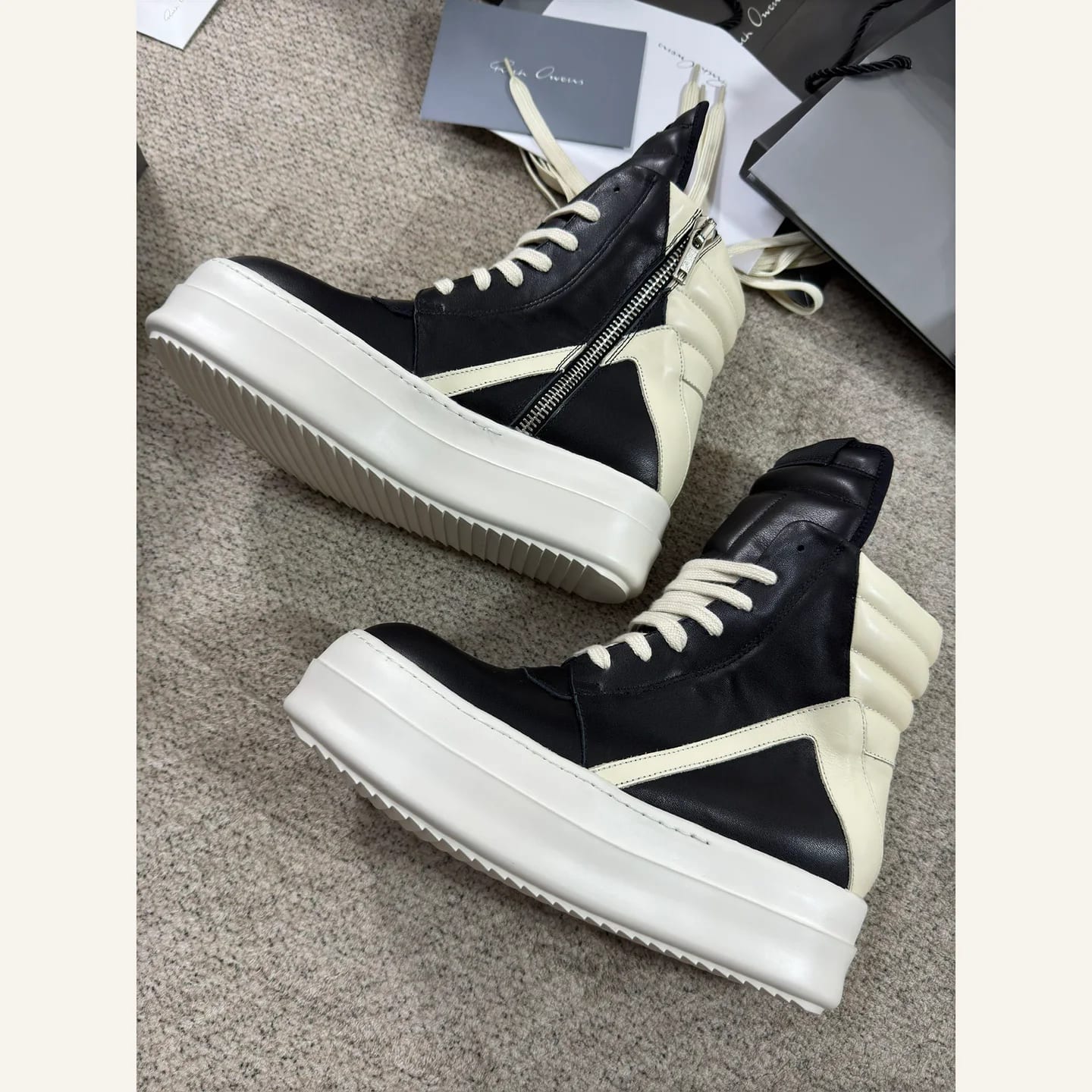 Rick Owens Geobasket High-top Sneaker 縮圖 2
