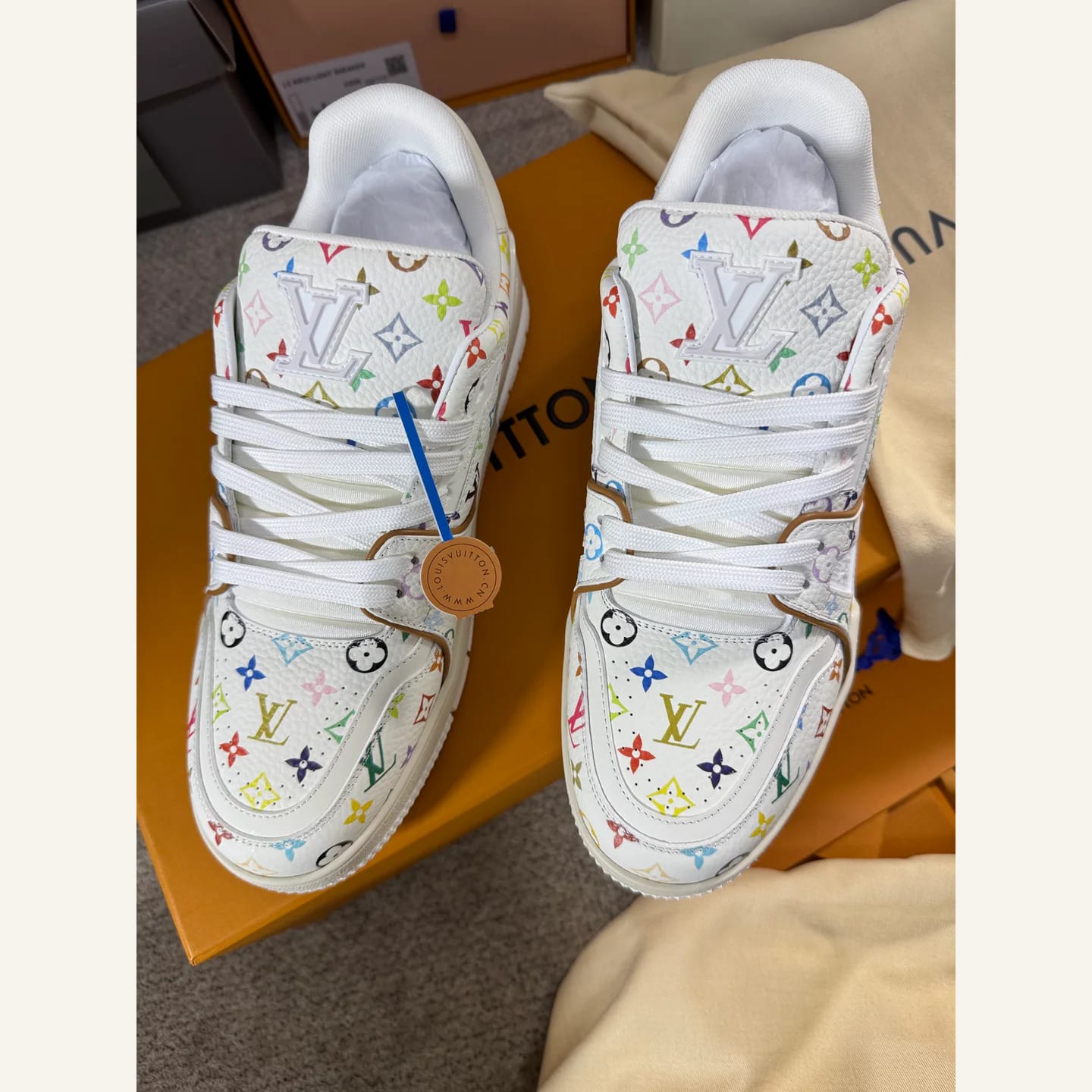 Louis Vuitton x Takashi Murakami LV Trainer Sneaker 縮圖 2