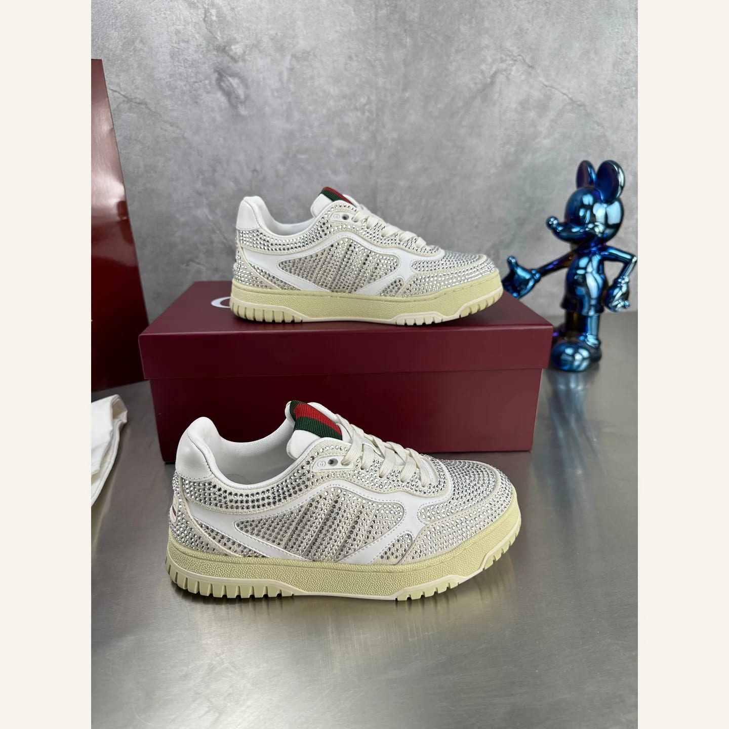 Gucci Distressed Basketball Sneaker 縮圖 4