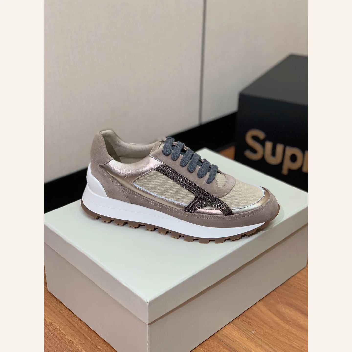 Brunello Cucinelli Monili-chain Sneaker 縮圖 4