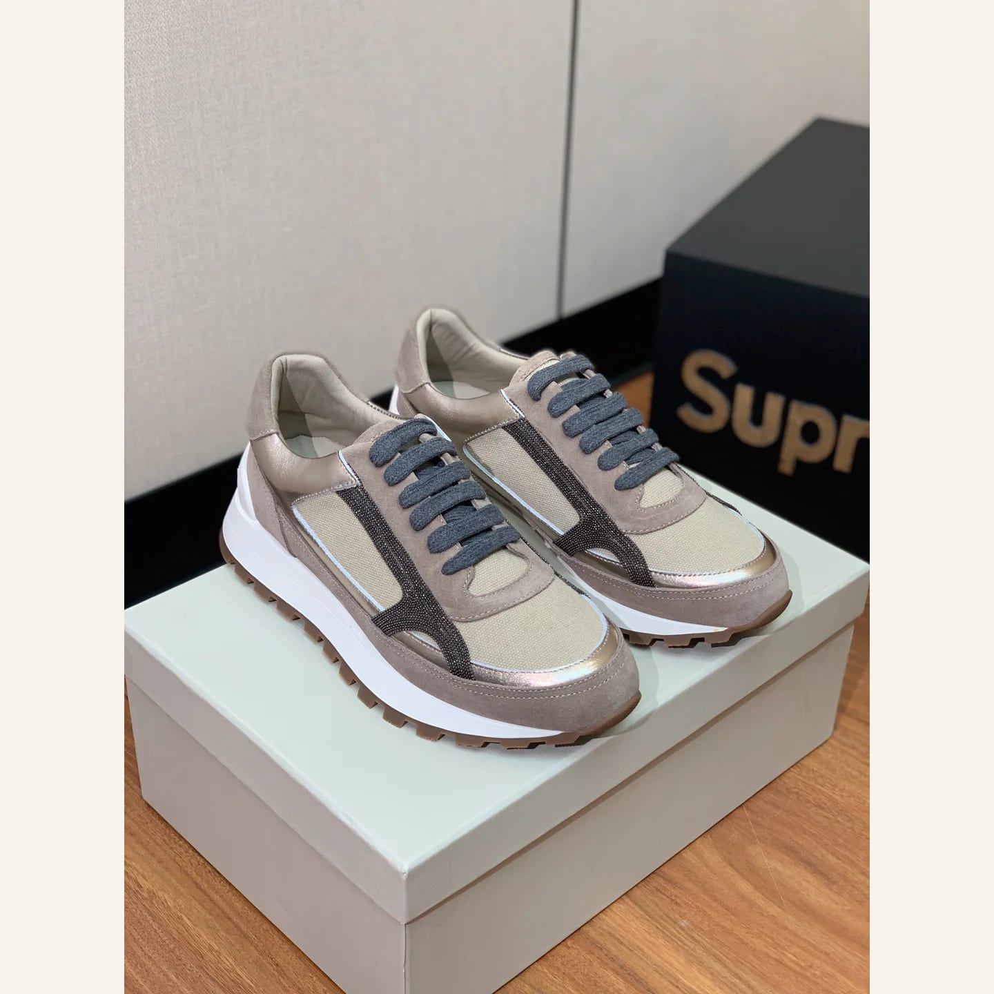 Brunello Cucinelli Monili-chain Sneaker 縮圖 2