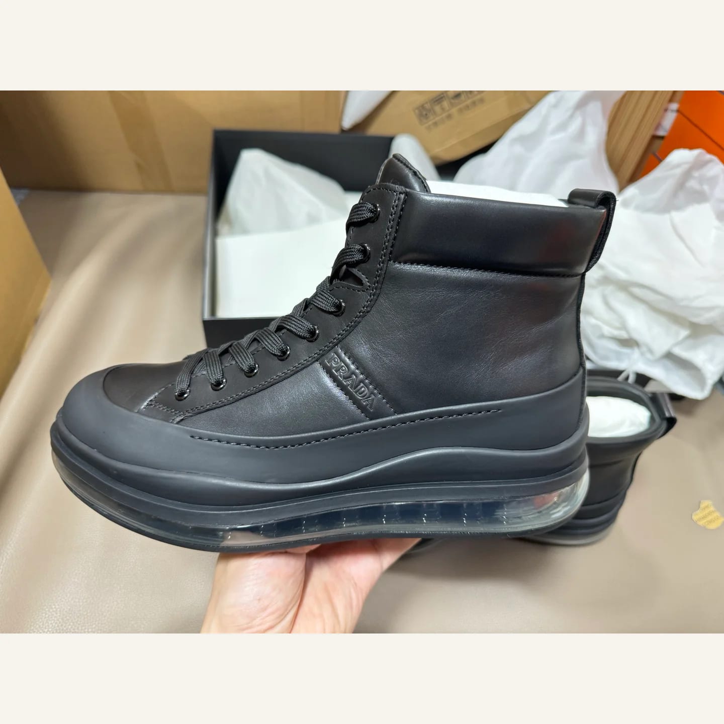 Prada Downtown High-top Sneaker 縮圖 2