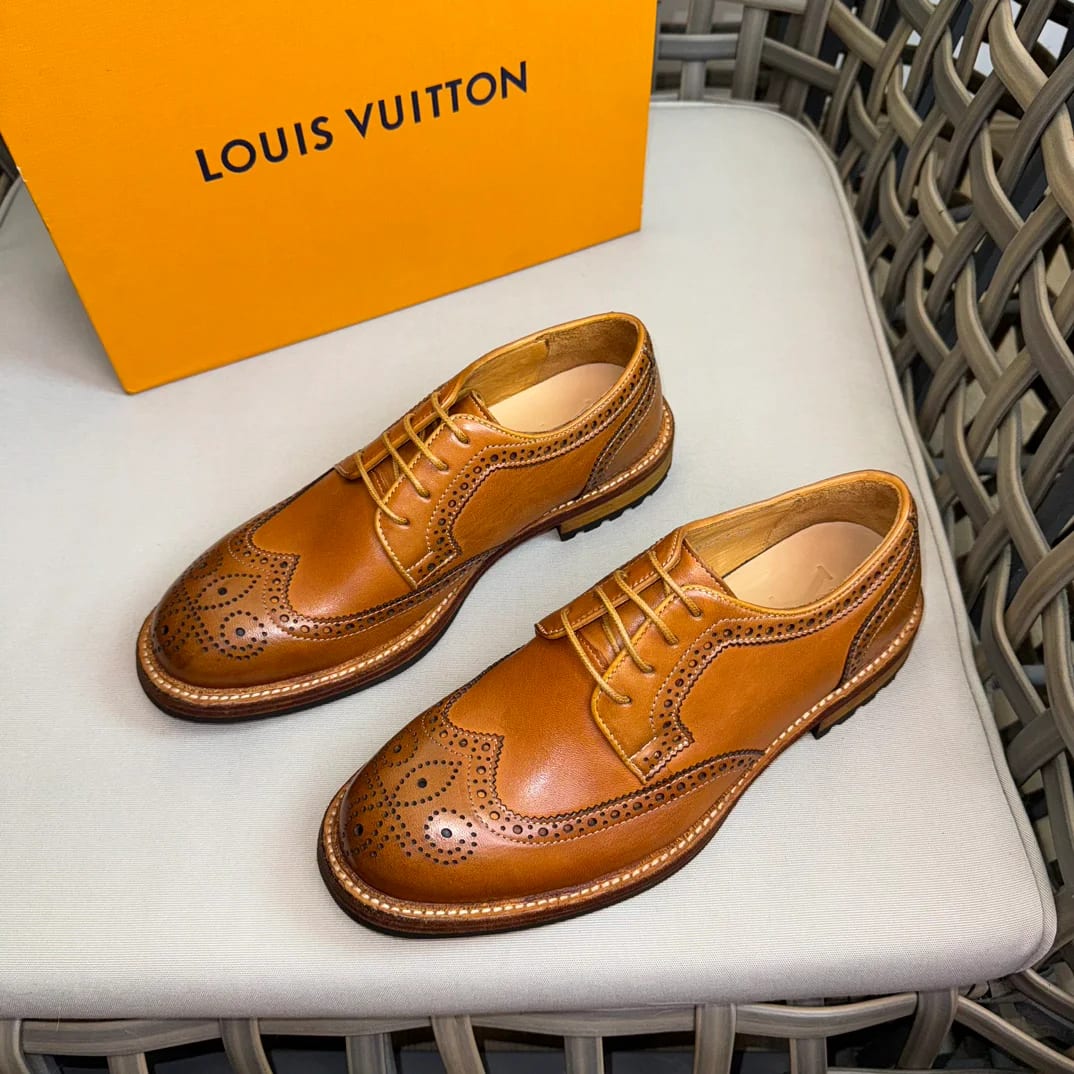 Louis Vuitton Washed-leather Brogue Oxford 縮圖 2