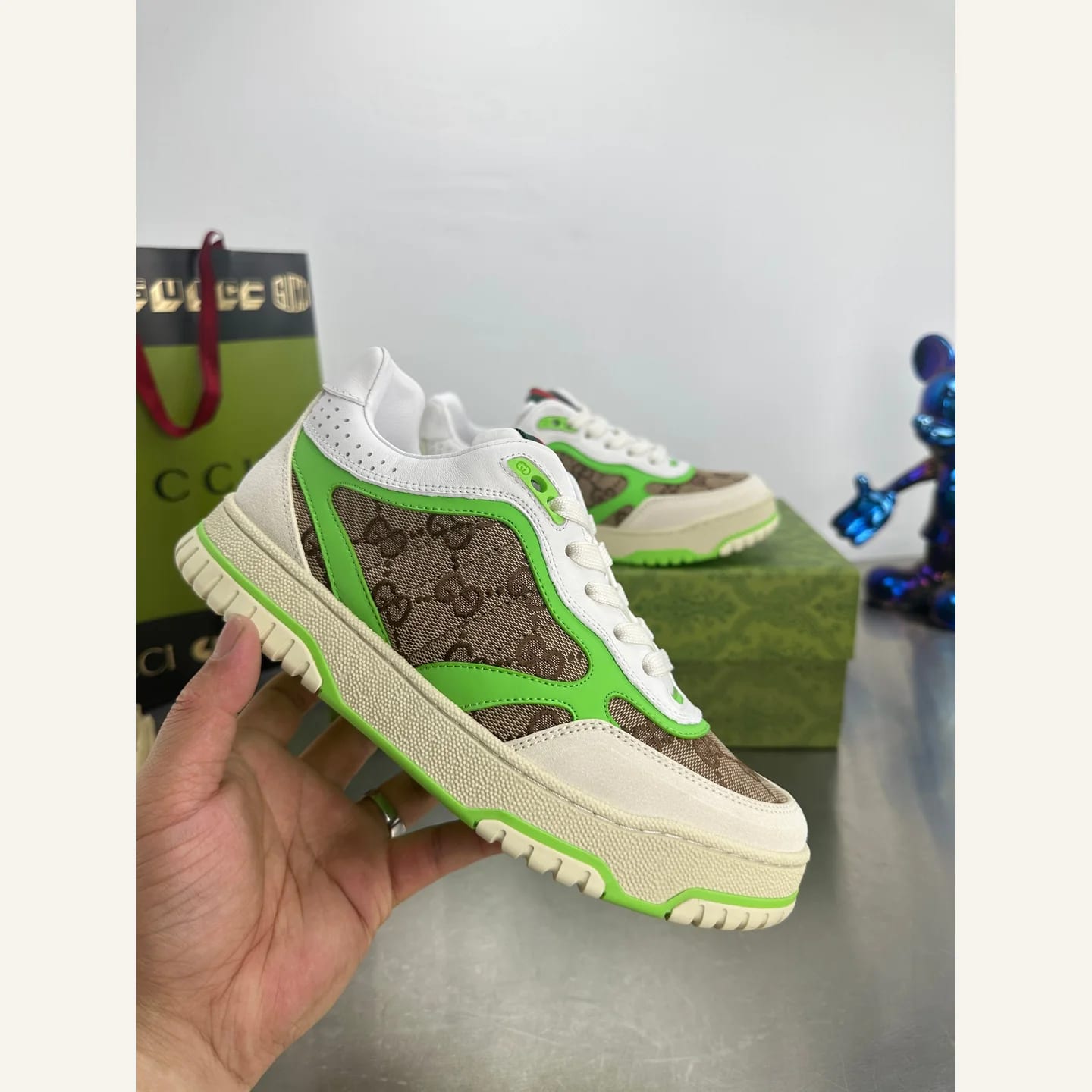 Gucci Distressed Basketball Sneaker 縮圖 4