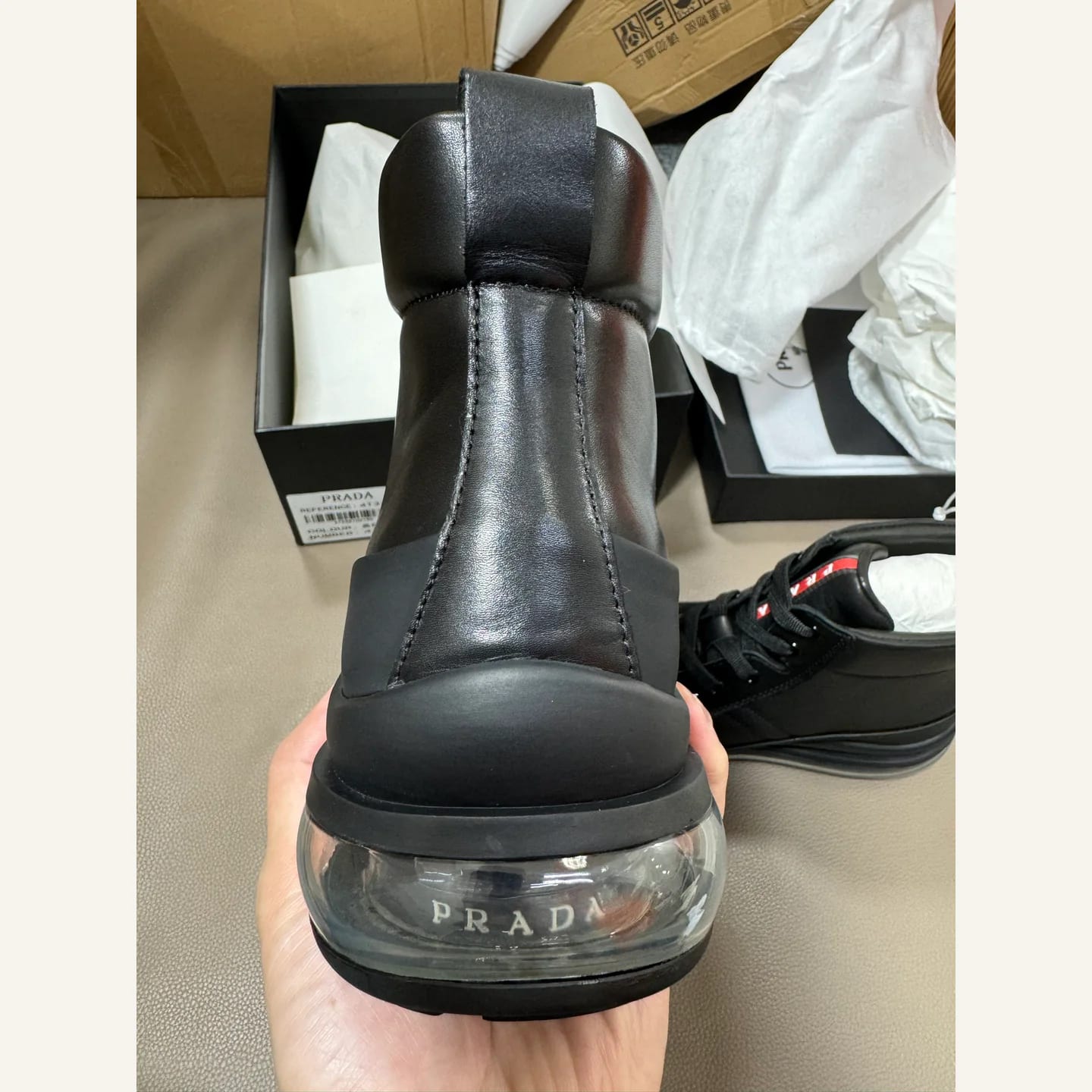 Prada Downtown High-top Sneaker 縮圖 4