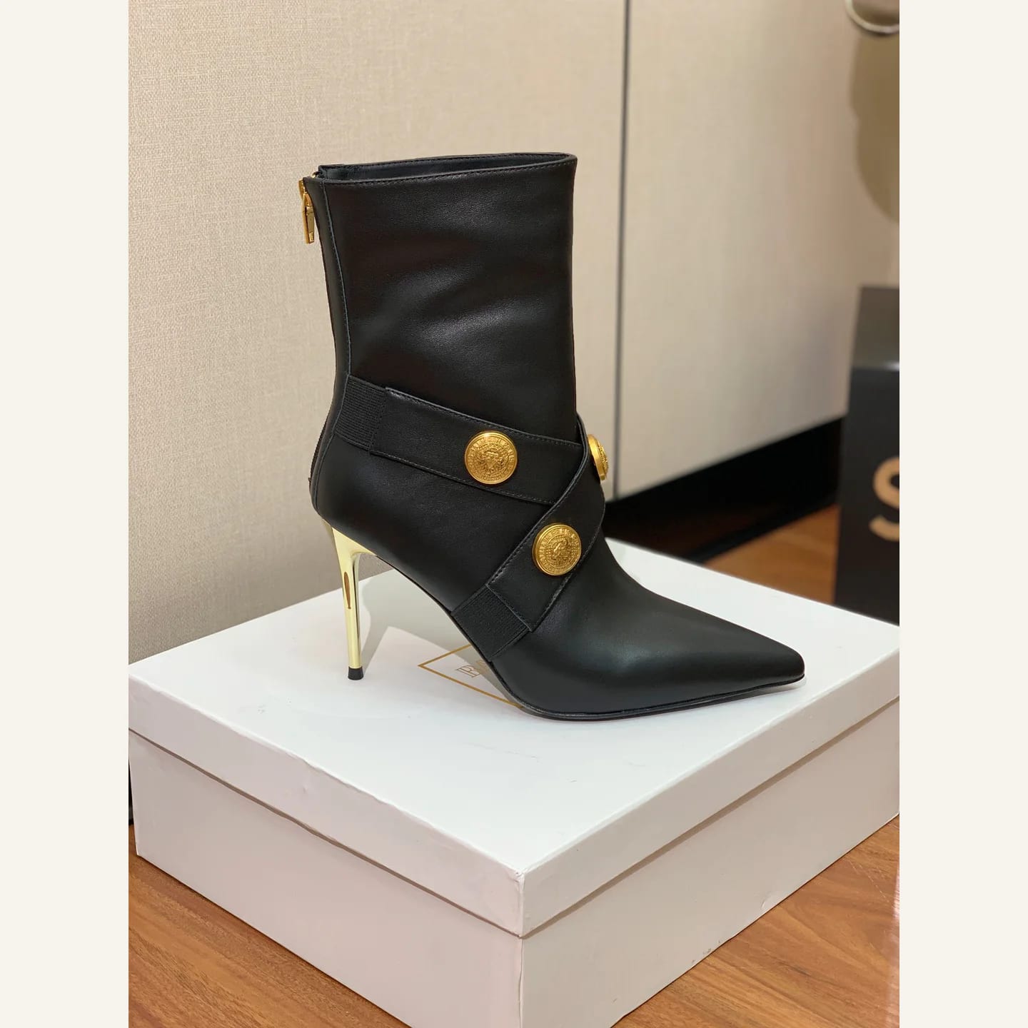 Balmain Buckle Ankle Boot 縮圖 4