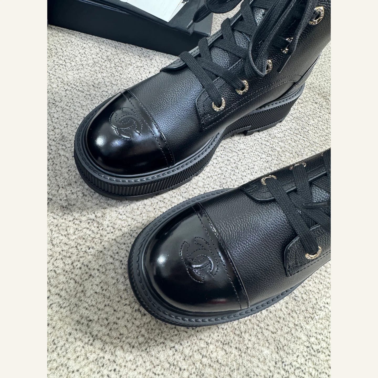 CHANEL CC Lace-up Ankle Boot 縮圖 3