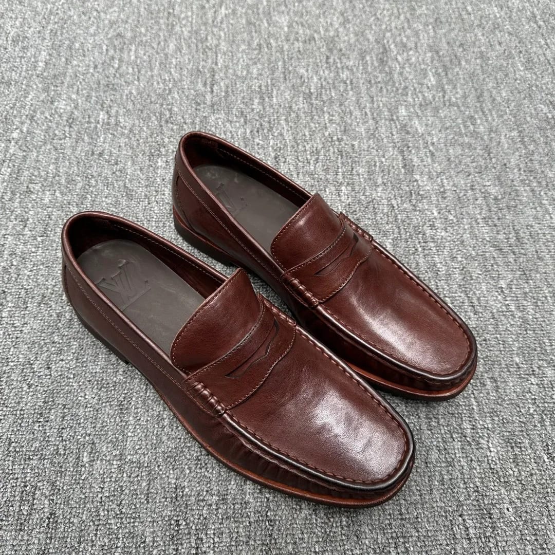 Louis Vuitton Washed-leather Penny Loafer 縮圖 4