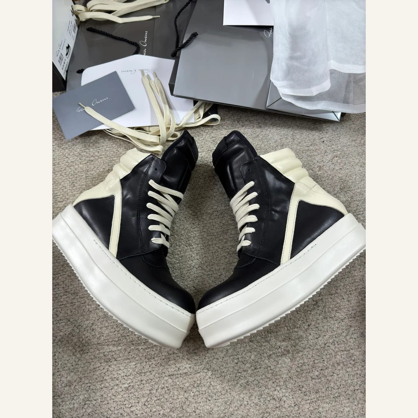 Rick Owens Geobasket High-top Sneaker 縮圖 3