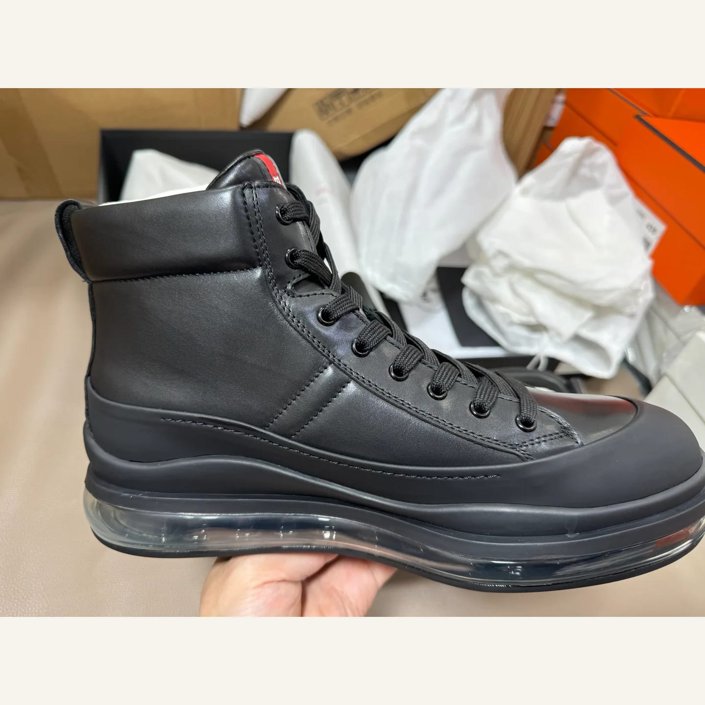 Prada Downtown High-top Sneaker 縮圖 3