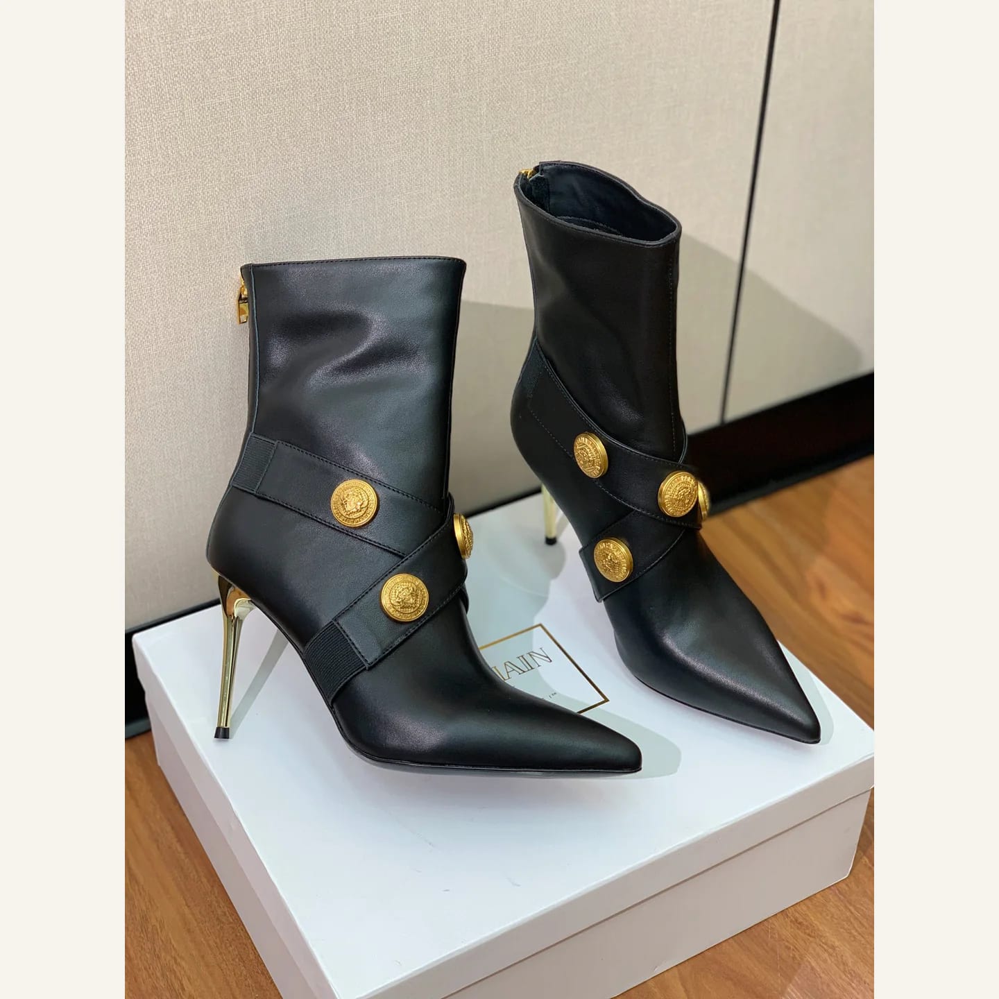 Balmain Buckle Ankle Boot 縮圖 3
