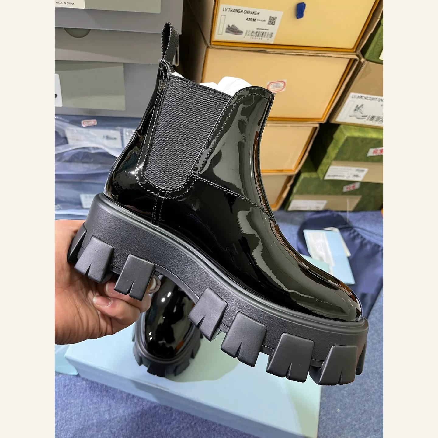 Prada Monolith Chelsea Boot 縮圖 2