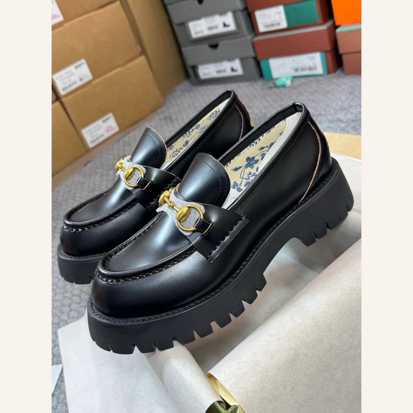 Gucci Lug-sole Horsebit Loafer 縮圖 1