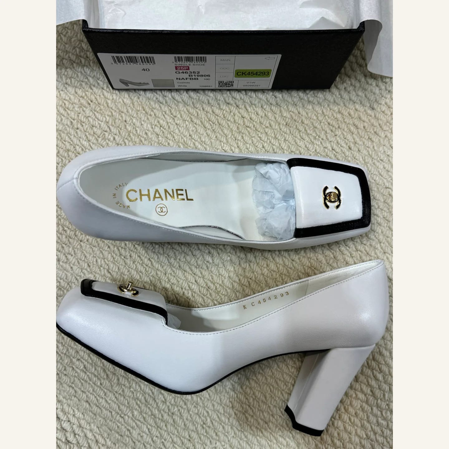 CHANEL Square-toe CC Pump 縮圖 4