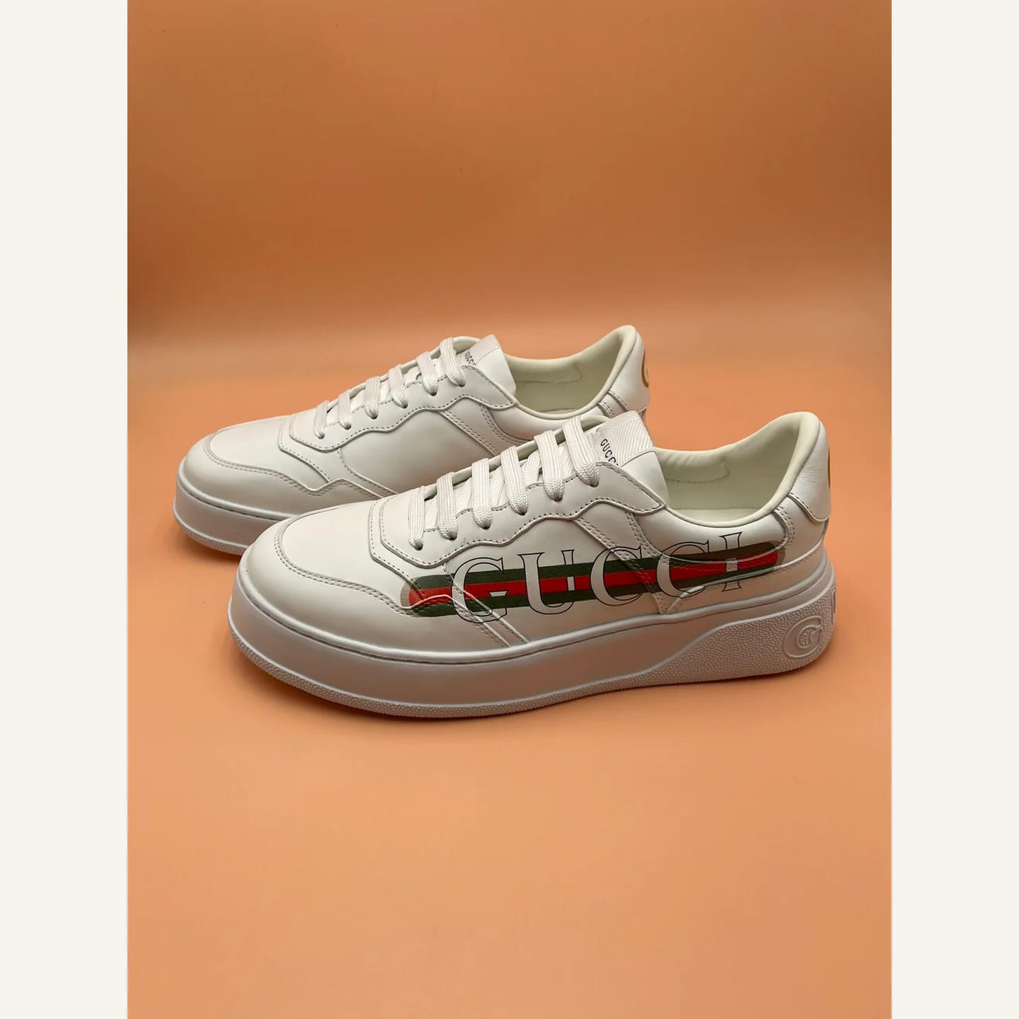Gucci Leather Low-top Sneaker 縮圖 4