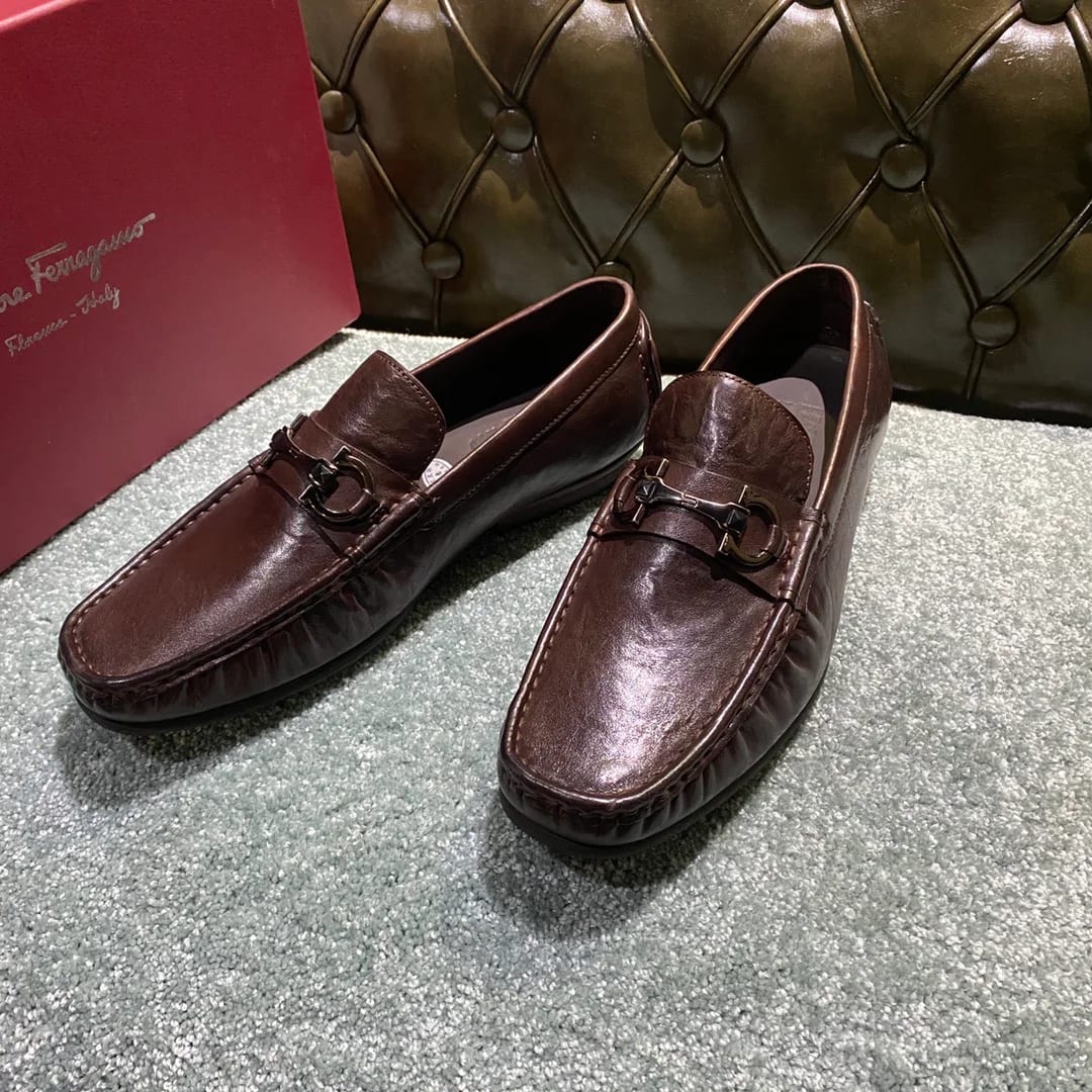 Ferragamo Washed-leather Loafer 縮圖 2