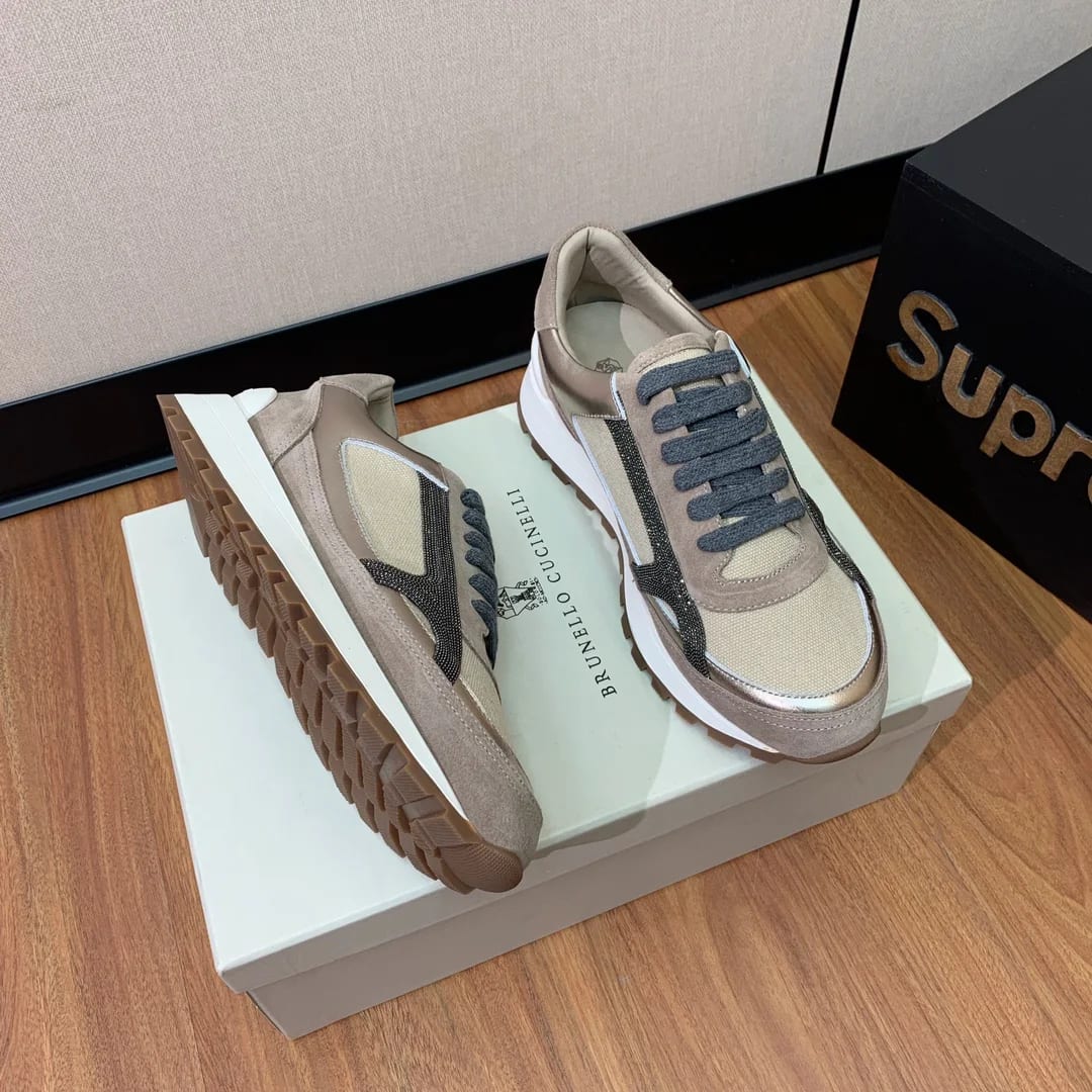 Brunello Cucinelli Monili-chain Sneaker 縮圖 3