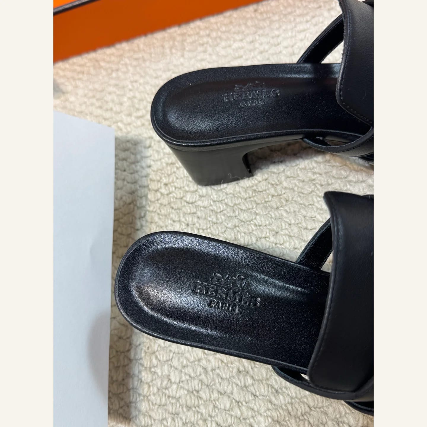 Hermès H-buckle Heeled Mule 縮圖 4