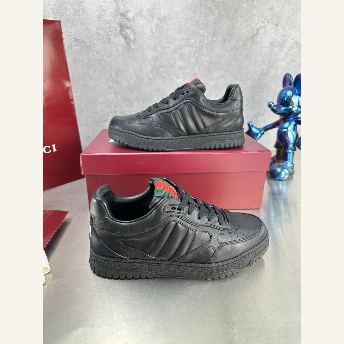 Gucci Distressed Basketball Sneaker 縮圖 4