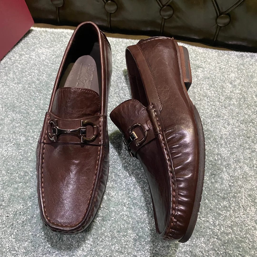 Ferragamo Washed-leather Loafer 縮圖 4
