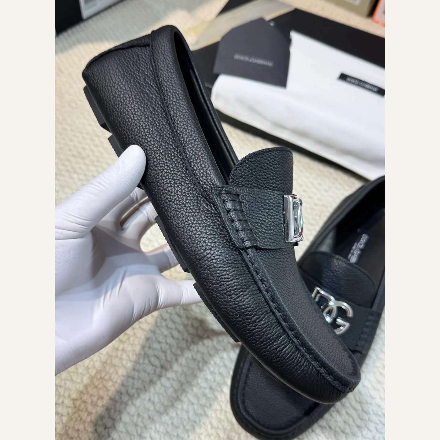 Dolce & Gabbana DG-logo Driving Loafer 縮圖 4