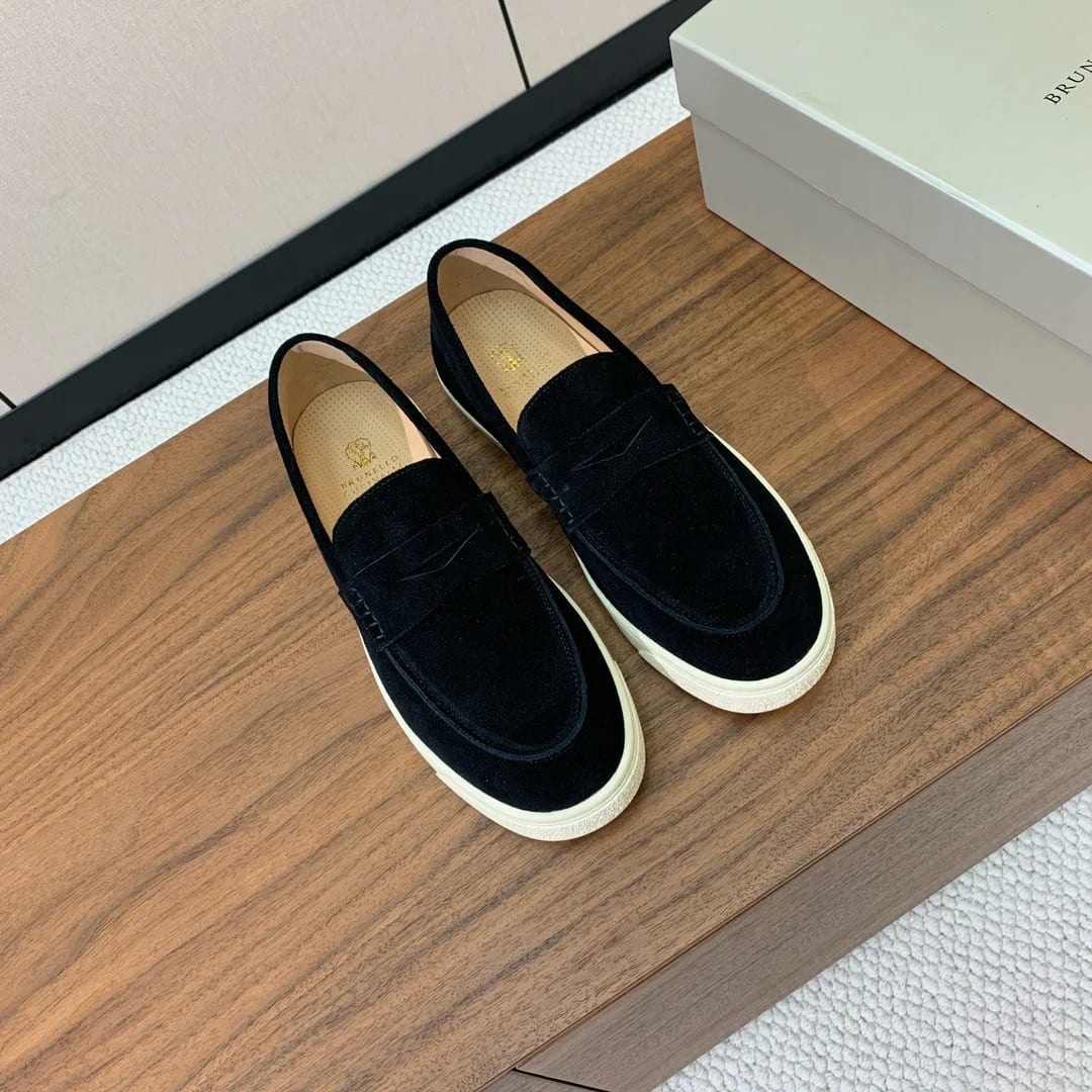Brunello Cucinelli Suede Penny Loafer 縮圖 3