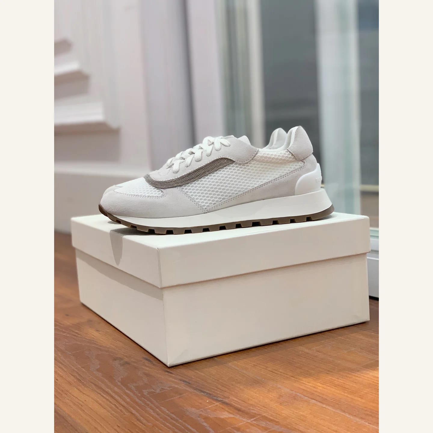 Brunello Cucinelli Monili-chain Sneaker 縮圖 4