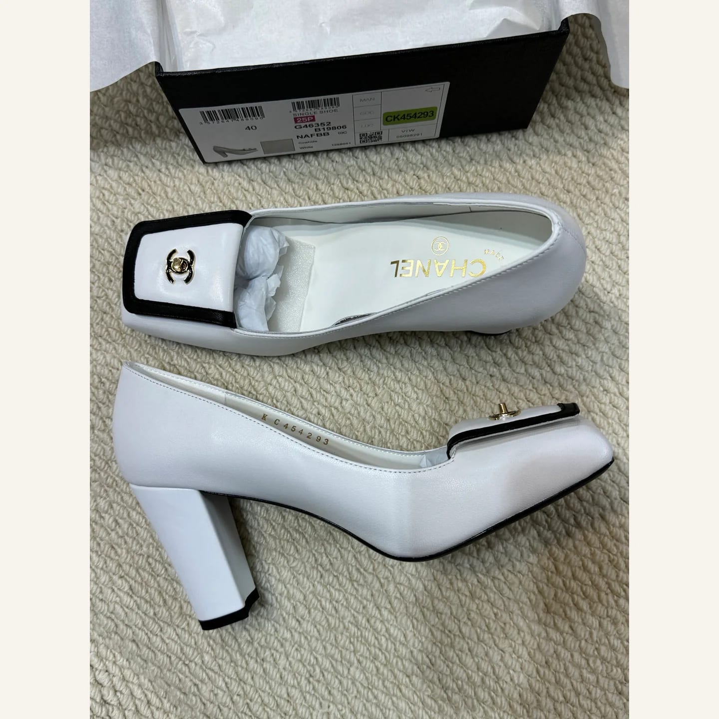 CHANEL Square-toe CC Pump 縮圖 3