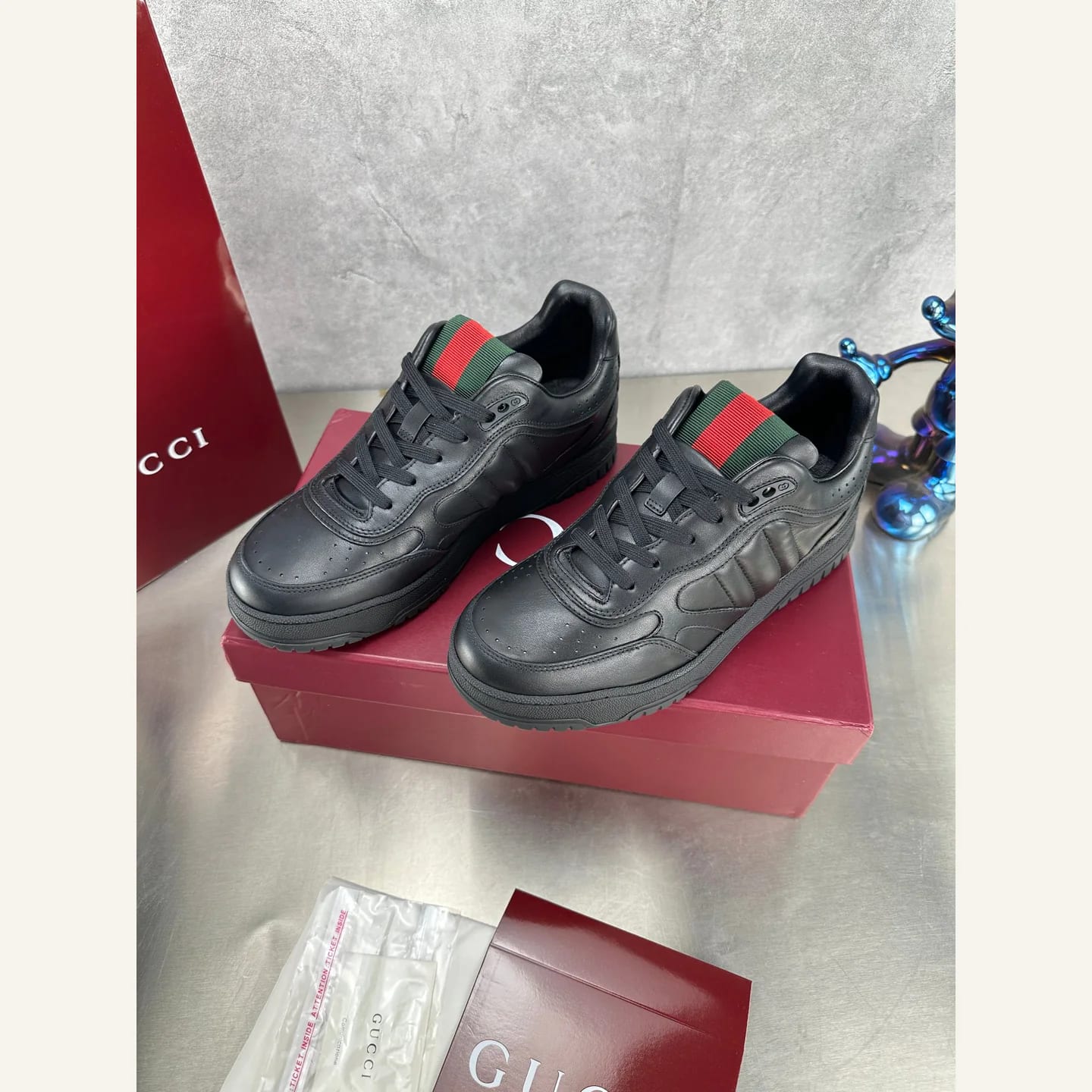 Gucci Distressed Basketball Sneaker 縮圖 3