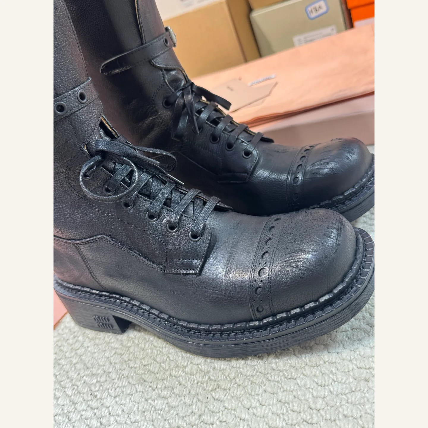 Miu Miu Buckle Biker Boot 縮圖 4