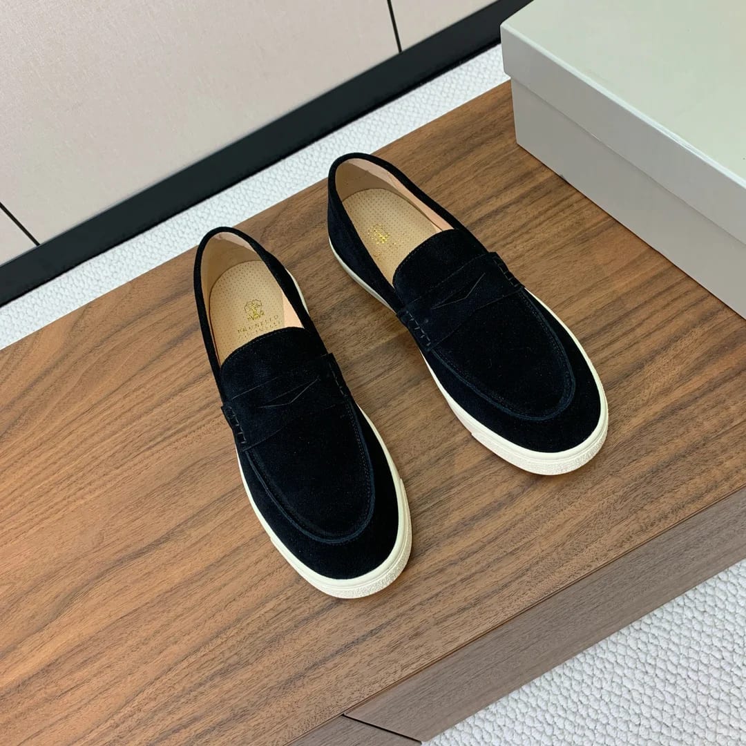 Brunello Cucinelli Suede Penny Loafer 縮圖 4